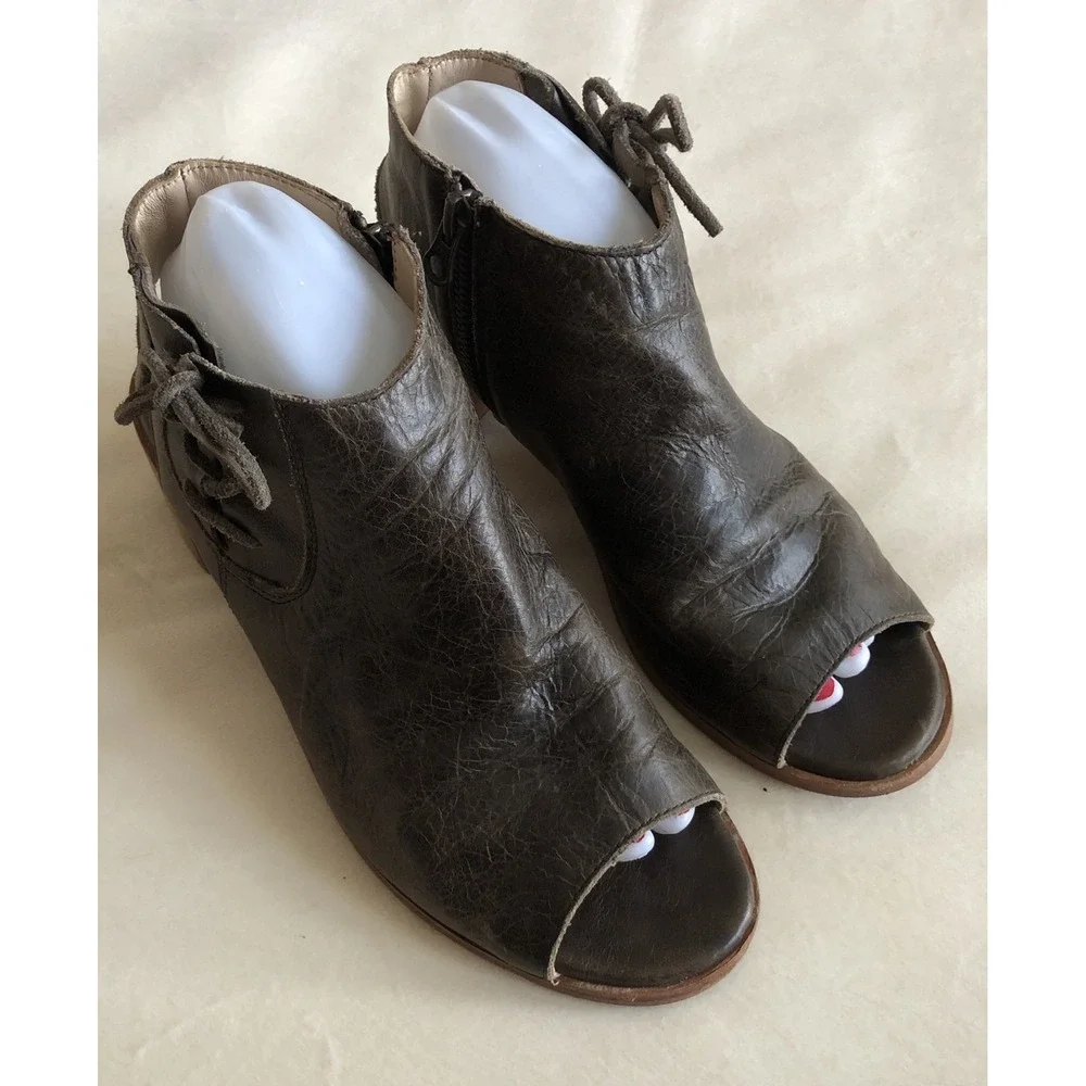 Free People x Baske California Ariel Leather Booties Boho Women's 9